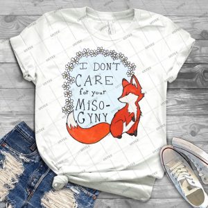 Feministischer Fuchs - Vintage Men's Shirt Tshirt For Women Classic Handmade Shirt Retro Graphic Tee
