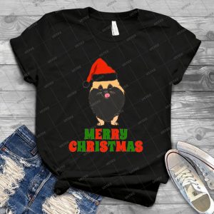 Festive Pomeranian Merry Christmas Tee Shirt - Best Unisex Trending Handmade T-shirt Gift Idea For Men T-shirt For Woman