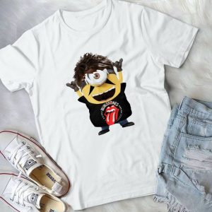 Fifty Rolling Stones Yeares Anniversary Minioons Tee- Funny Rolling Stones Minioons Music Band Lovers Handmade Shirt