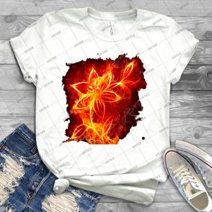Fire Flower 61 - Trending Shirt For Women Vintage Retro Tee For Men Kid's T-Shirt Handmade Shirt