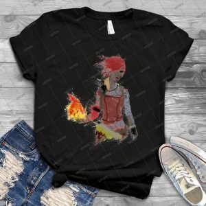 Flames T Shirt - Vintage Men's Shirt Tshirt For Women Classic Handmade Shirt Retro Graphic Tee