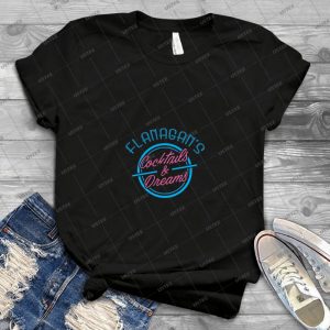 Flanagan S Cocktails And Dreams - Gift Idea Shirt For Men Tee For Women Classic Retro Vintage Graphic T-Shirt