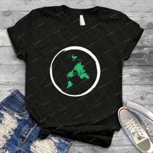 Flat Earth Map - Best Unisex Trending Handmade T-shirt Gift Idea For Men T-shirt For Woman