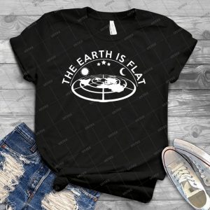 Flat Earth Model - Best Unisex Trending Handmade T-shirt Gift Idea For Men T-shirt For Woman