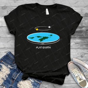Flat Earth Theory Diagram 3 - Trending Shirt For Women Vintage Retro Tee For Men Kid's T-Shirt Handmade Shirt