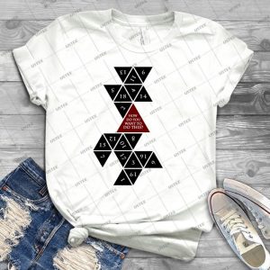 Flattened D20-Dungeons And Dragons-Critical Role Fan Design - Best Unisex Trending Handmade T-shirt Gift Idea For Men T-shirt For Woman