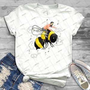 Flight Of The Bumblebee By Nicolai Rimsky-Korsakov 96 - Vintage Men's Shirt Tshirt For Women Classic Handmade Shirt Retro Graphic Tee
