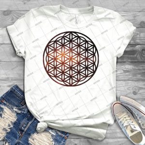Flower Of Life Orange 82 - Trending Shirt For Women Vintage Retro Tee For Men Kid's T-Shirt Handmade Shirt