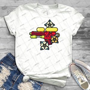 Flowers And Watergun 95 - Trending Shirt For Women Vintage Retro Tee For Men Kid's T-Shirt Handmade Shirt