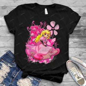 Flowery Princess Peach 32 - Vintage Men's Shirt Tshirt For Women Classic Handmade Shirt Retro Graphic Tee