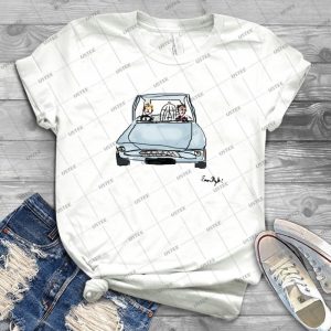 Flying Car 69 - Vintage Men's Shirt Tshirt For Women Classic Handmade Shirt Retro Graphic Tee