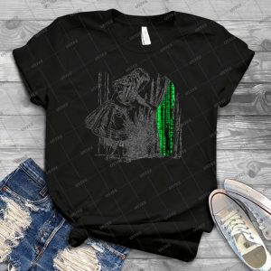 Follow The White Rabbit 43 - Vintage Men's Shirt Tshirt For Women Classic Handmade Shirt Retro Graphic Tee