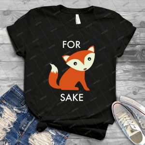 For Fox Sake 29 - Vintage Men's Shirt Tshirt For Women Classic Handmade Shirt Retro Graphic Tee