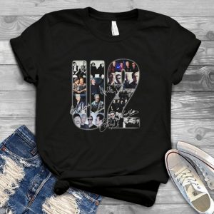For U2 Band Music All Member Sigature Handmade Shirt U2 Band Lovers U2 Music Art Bono Member Shirt For Men For Women Handmade Shirt
