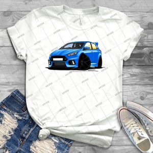 Ford Focus - Mk3 - Rs Blue - Best Unisex Trending Handmade T-shirt Gift Idea For Men T-shirt For Woman