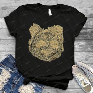 Forest Panda Tee 40 - Vintage Men's Shirt Tshirt For Women Classic Handmade Shirt Retro Graphic Tee