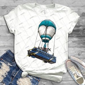 Fortnite Bus Drawing Colored Version - Gift Idea Shirt For Men Tee For Women Classic Retro Vintage Graphic T-Shirt