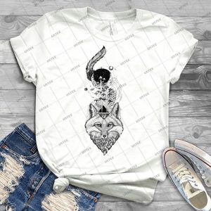 Fox Space Forest 67 - Trending Shirt For Women Vintage Retro Tee For Men Kid's T-Shirt Handmade Shirt