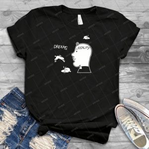 Fr- Ted - Dreams Vs- Reality 81 - Vintage Men's Shirt Tshirt For Women Classic Handmade Shirt Retro Graphic Tee
