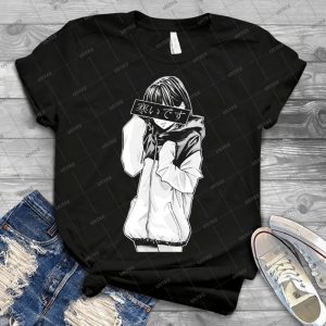 Frãƒâo - Blanco Y Negro - - Triste Japonãƒâ©s Estãƒâ©tico 4 - Vintage Men's Shirt Tshirt For Women Classic Handmade Shirt Retro Graphic Tee