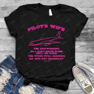 Frau Des Piloten - Vintage Men's Shirt Tshirt For Women Classic Handmade Shirt Retro Graphic Tee