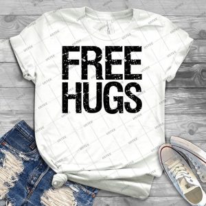Free Hugs 15 - Vintage Men's Shirt Tshirt For Women Classic Handmade Shirt Retro Graphic Tee