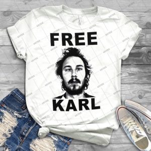 Free Karl - Vintage Men's Shirt Tshirt For Women Classic Handmade Shirt Retro Graphic Tee