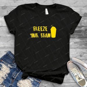 Freeze Your Brain Yellow - Gift Idea Shirt For Men Tee For Women Classic Retro Vintage Graphic T-Shirt