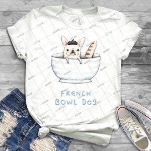French Bowl Dog 47 - Gift Idea Shirt For Men Tee For Women Classic Retro Vintage Graphic T-Shirt