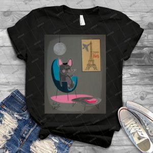 French Bulldog At Home - Best Unisex Trending Handmade T-shirt Gift Idea For Men T-shirt For Woman