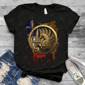 French Foreign Legion Para W Background 69 - Gift Idea Shirt For Men Tee For Women Classic Retro Vintage Graphic T-Shirt