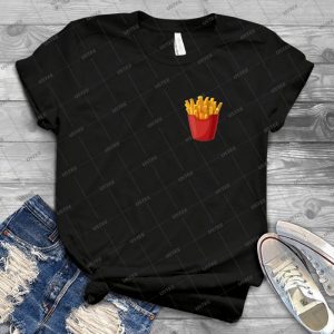 French Fries Graphic - Vintage Men's Shirt Tshirt For Women Classic Handmade Shirt Retro Graphic Tee