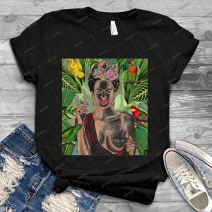 Frida Con Amigos 41 - Vintage Men's Shirt Tshirt For Women Classic Handmade Shirt Retro Graphic Tee
