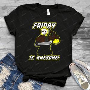 Friday Is Awesome 75 - Vintage Men's Shirt Tshirt For Women Classic Handmade Shirt Retro Graphic Tee