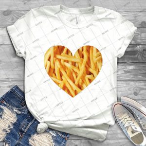 Fries Love 42 - Gift Idea Shirt For Men Tee For Women Classic Retro Vintage Graphic T-Shirt