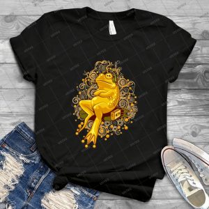 Froggie In Relax Mode 34 - Vintage Men's Shirt Tshirt For Women Classic Handmade Shirt Retro Graphic Tee