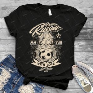 From Russia With Love - Monochrome 28 - Vintage Men's Shirt Tshirt For Women Classic Handmade Shirt Retro Graphic Tee