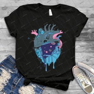 Frozen Alien Heart 77 - Vintage Men's Shirt Tshirt For Women Classic Handmade Shirt Retro Graphic Tee