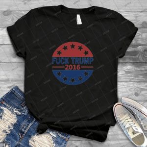 Fuck Trump 87 - Vintage Men's Shirt Tshirt For Women Classic Handmade Shirt Retro Graphic Tee