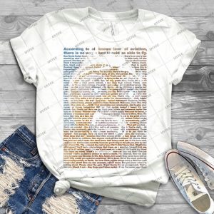 Full Bee Movie Script - Best Unisex Trending Handmade T-shirt Gift Idea For Men T-shirt For Woman