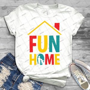 Fun Home Logo - Gift Idea Shirt For Men Tee For Women Classic Retro Vintage Graphic T-Shirt