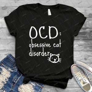 Funny Cat Gifts-OCD-Best Cute Gift for Him, Her, Men, Women, Boyfriend, Girlfriend, Best Friend, Husband, Wife, Son, Daughter, Dad, Mom, Couples, Brother or Sister