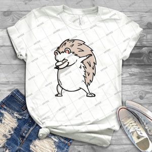 Funny Dabbing Hedgehog - Vintage Men's Shirt Tshirt For Women Classic Handmade Shirt Retro Graphic Tee