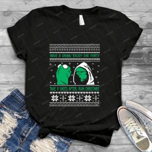 Funny Kermit Ugly Christmas Sweater - Vintage Men's Shirt Tshirt For Women Classic Handmade Shirt Retro Graphic Tee