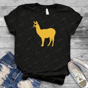 Funny Llama With Sunglasses And Mustache - Gift Idea Shirt For Men Tee For Women Classic Retro Vintage Graphic T-Shirt
