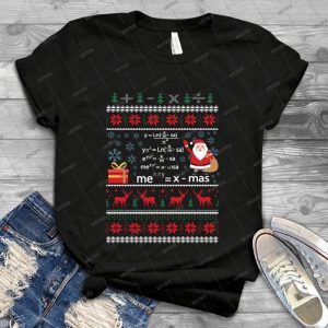Funny Pi Math Equation Christmas Sweater Teacher - Vintage Men's Shirt Tshirt For Women Classic Handmade Shirt Retro Graphic Tee