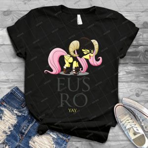 Fus Ro Yay - My Little Pony- Friendship Is Magic - - Vintage Men's Shirt Tshirt For Women Classic Handmade Shirt Retro Graphic Tee