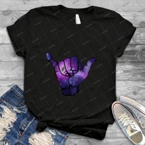 Galaxy Shaka - Vintage Men's Shirt Tshirt For Women Classic Handmade Shirt Retro Graphic Tee