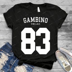 Gambino Jersey 2 - Vintage Men's Shirt Tshirt For Women Classic Handmade Shirt Retro Graphic Tee