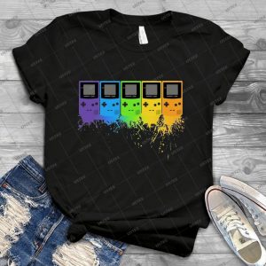 Gameboy Rainbow Tee 19 - Best Unisex Trending Handmade T-shirt Gift Idea For Men T-shirt For Woman